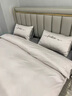 乐全长绒棉四件套全棉纯棉2025新款轻奢裸睡亲肤床单被套南通床上用品 拼色-奶昔白+粉 1.2米 床单款 三件套适合150*200被芯 实拍图