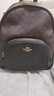 蔻驰（COACH）【品牌直供】女士COURT中号双肩包深棕色老花配黑色CZ176礼物 实拍图