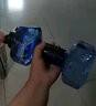 【不撞款 能健身能喝水】健身瑜伽注水哑铃 灌充水多功能练臂肌家用便携式运动器材健身房大容量美体塑型 蓝色款1个【2600ml】男士进阶 实拍图