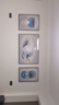 Sixpoetry 客厅装饰画现代简约沙发背景墙壁画轻奢三联晶瓷画大气高档挂画 富羽纳祥（铝合金外框） 镶钻画左右60*80+中间120*80亮面 实拍图