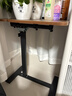 床边桌可移动升降电脑桌客厅沙发边几折叠桌书桌家用卧室床头学习 胡桃色-黑架【升级翻折款】 实拍图