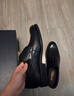金利来（Goldlion）男鞋正装商务休闲鞋舒适轻质透气时尚皮鞋58083057101A黑40码 实拍图