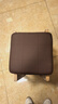 坤奉家用实木餐桌板凳客厅软包凳梳妆台矮凳可叠放简易凳子简约木凳 棕面超纤皮+胡桃色实木腿【升级加粗加厚】 实拍图