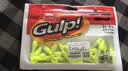 贝克力（BERKLEY）卷尾小鱼路亚软饵GULP活能饵竞技鲈鱼假饵路亚 GMG2-CH荧光黄 实拍图