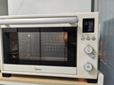 美的（Midea）35L家用多功能烘焙电烤箱 双层玻璃门/精准控温/热风烘烤/搪瓷内胆 PT3530W-D 实拍图