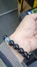 峨眉山黑曜石手串海蓝宝手串水晶补水情侣手链送对象母亲节礼物 实拍图