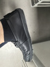 七匹狼（SEPTWOLVES）头层牛皮豆豆鞋男鞋商务休闲皮鞋一脚蹬乐福鞋D8333433274黑色39 实拍图