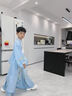 小淘孩儿童汉服国风汉服男童演出服唐装表演服 青筠 130 晒单实拍图