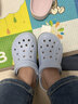 卡骆驰（CROCS）贝雅卡骆班洞洞鞋轻便耐磨一脚蹬休闲鞋女鞋时尚沙滩鞋|205089 矿物蓝-4JQ 37 /38(230mm) 实拍图
