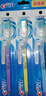 佳洁士五彩水晶软毛护龈洁净牙刷成人柔韧护龈3支装新旧包装颜色随机发 实拍图