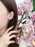 PROSHEVE培育蓝宝石耳钉女2026新款耳环耳饰高级感送女生生日情人节礼物 实拍图