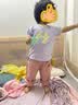 嘟嘟家宝宝裤子春秋款儿童纯棉长裤秋季男童卡通梭织裤女童休闲裤百搭潮 粉色 100 实拍图