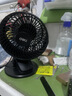 得力USB桌面风扇迷你轻音小电风扇家用卧室学生宿舍风扇办公室电风扇小型台式桌面扇台夹扇-LK220黑 实拍图