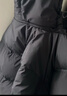 鸭鸭高充绒羽绒服男短款加厚冬季新款极寒保暖面包服撞色防寒外套 黑色 2XL (建议150-170斤) 实拍图