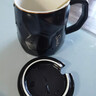 几物森林 陶瓷马克杯带盖大容量咖啡杯情侣杯牛奶杯早餐水杯男女茶杯黑色 实拍图