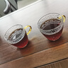 捷安玺玻璃小茶杯套装高硼硅耐热锤纹杯子家居办公茶具配件 实拍图