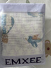 嫚熙（EMXEE）婴儿纱布浴巾a类纯棉儿童浴巾新生儿浴巾洗澡巾 70*70cm 4层 实拍图
