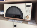 美的（Midea）小滋味微烤炸一体机家用变频台式微波炉烤箱空气炸不锈钢内胆一级能效古典风23L（F23G3） 实拍图