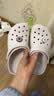 卡骆驰（CROCS）经典洞洞鞋轻便百搭女沙滩鞋包头拖鞋男鞋|10001 葡萄冰-5DK（含智必星） 39 (240mm) 实拍图