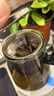 古德窑 茶壶泡茶壶茶水分离飘逸杯2025新款玻璃内胆一键过滤泡茶杯茶具 木璃烟灰款一人茶具三件套 650ml 实拍图
