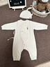 babylove新生儿连体衣春秋款纯棉和尚服婴儿衣服初生儿宝宝彩棉哈衣爬服 实拍图