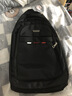 袋鼠双肩包男士背包大容量行李旅游包学生书包女初中商务笔记本电脑包 黑色配红标 实拍图