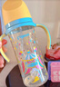 贝亲（Pigeon）自然离乳PPSU重力球吸管奶瓶双把手330ml12月+(附带奶嘴12月*2支) 实拍图
