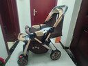 奔昂 婴儿推车可坐可躺轻便避震宝宝折叠婴儿车双向BB童车手推车 豪华版卡其+可坐可躺+可折叠+可双向推行+后高配轮 实拍图