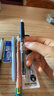 uni三菱中性笔高颜值0.5mm/0.38mm签字笔黑笔水性笔学生考试刷题套装5支装（赠橡皮檫）前程似锦 实拍图