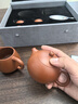 藏壶天下正宗宜兴原矿朱泥西施紫砂壶小容量纯手工茶壶茶具家用泡茶壶 一壶四杯+公杯套装 220ml 实拍图