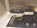 OOU不锈钢炒锅不粘平底煎锅少油烟炒菜锅燃气电磁炉通用32cm 实拍图