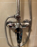 四季沐歌精铜龙头淋浴花洒套装枪灰增压花洒喷头全套手持花洒浴室淋浴器 【电镀款】精铜主体+雨幕顶喷A109 实拍图
