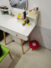 幻狐梳妆台卧室轻奢化妆台现代简约小户型带镜灯梳妆桌收纳一体桌 【单层】80CM暖白色 实拍图