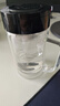 富光双层玻璃杯商务泡茶杯子 大容量男女耐热办公水杯带把黑色320ml 实拍图