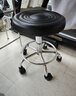 华恺之星吧台椅可升降吧台凳子家用转椅滑轮办公椅搁脚椅餐椅子BY659黑 实拍图