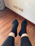 浪莎袜子女纯棉夏季抗菌女袜短筒女士全棉吸汗黑色休闲棉袜子6双 实拍图