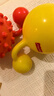 费雪（Fisher-Price）儿童玩具小皮球甩甩摇铃球黄色(含辰太按摩球红色)生日礼物礼品 实拍图