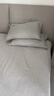 罗莱家纺 100%纯棉抗菌四件套全棉床上用品床单被套 灰 220*250cm 京东定制款 实拍图