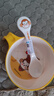 五和（WUHE）辅食碗儿童餐具宝宝吃饭碗卡通带手柄婴幼儿碗耐树脂食品级防烫 萌猴单柄碗300ML+勺子 实拍图