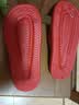 稻草人拖鞋男EVA居家用女凉拖夏季户外穿洗澡防滑浴室内情侣静音红40-41 实拍图