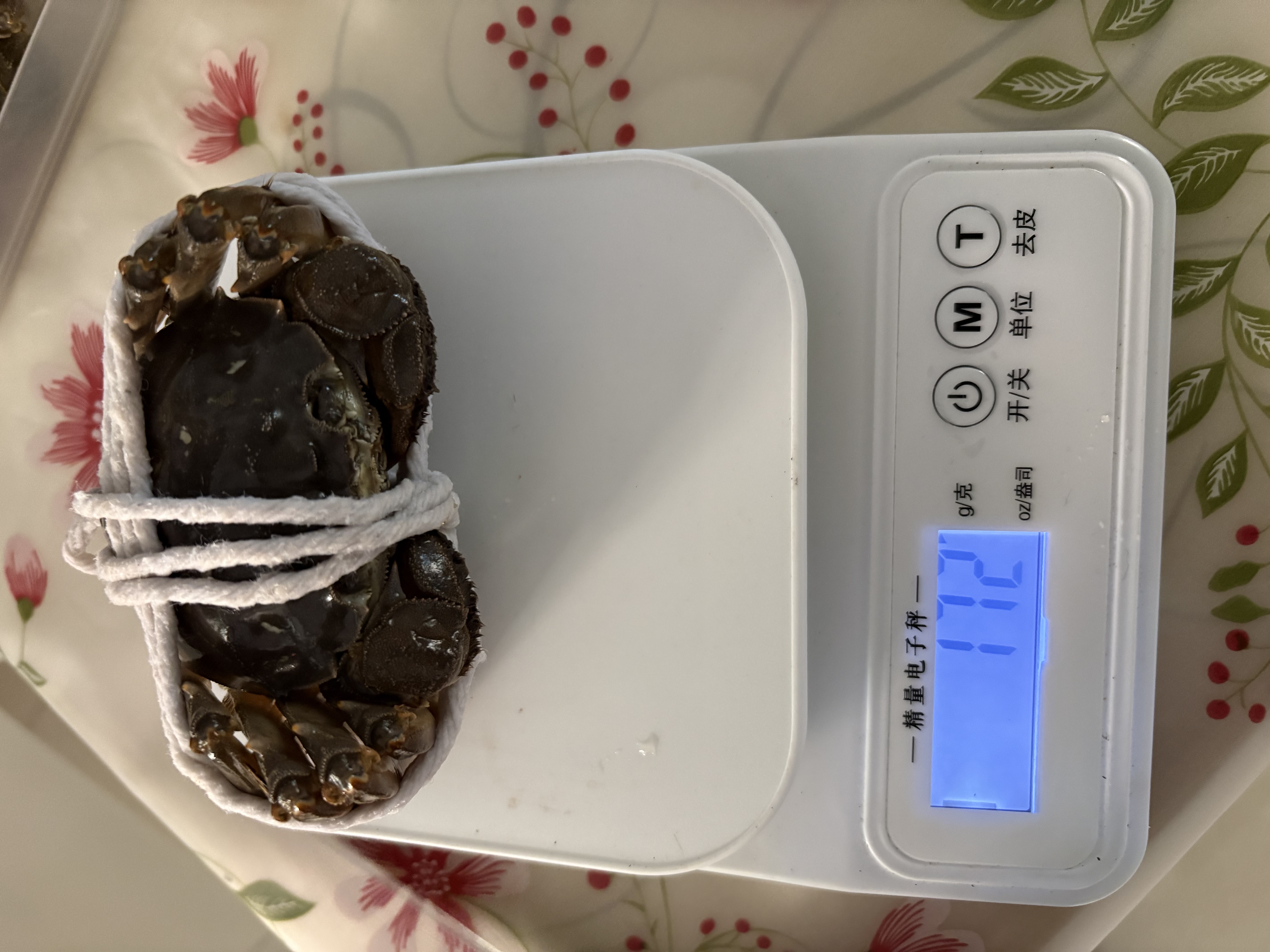 【活蟹】宿有千香霸王蟹 鲜活大闸蟹全母蟹3.5-3.8两/只 共8只 去绳足重 生鲜螃蟹礼盒 实拍图