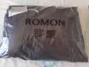 罗蒙（ROMON）棉服男士秋冬商务休闲行政夹克棉衣保暖棉袄外套男装36JM 黑色3XL 实拍图