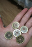 慈元阁仿古黄铜五帝钱复古顺治康熙雍正乾隆嘉庆铜钱压门槛枕头下铜钱 康熙 实拍图
