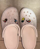 卡骆驰（CROCS）贝雅卡骆班洞洞鞋轻便耐磨一脚蹬休闲鞋女鞋时尚沙滩鞋|205089 白/深蓝-126 37 /38(230mm) 实拍图