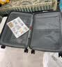 梵地亚行李箱多功能箱包拉杆箱学生大容量旅行密码箱皮箱杯架灰色24英寸 实拍图