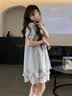 程朵连衣裙夏季2026新款中短裙学生少女孩高中初中生女生衣服夏天裙子 图片色 均码 (可备注码数) 实拍图