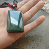 玉贝莎（YUBEISHA）新疆和田玉无事牌山料青玉吊坠平安玉牌项链男玉佩玉石挂件 无事牌50*30mm国检证书+礼盒 实拍图