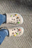 卡骆驰（CROCS）经典云朵洞洞鞋时尚百搭女鞋花园鞋沙滩鞋|206750 白色-100(含智必星) 38 (240mm) 实拍图