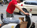 新日（Sunra）电动摩托车 丽曼自营电动车60v5块铅酸电池76km长续航大踏板电动车男女通用代步电瓶车家用电摩棕 实拍图