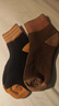 5双装棉袜子女冬季加绒毛巾袜条纹美拉德保暖长袜秋冬款中筒袜 MSF24037混色3双 实拍图